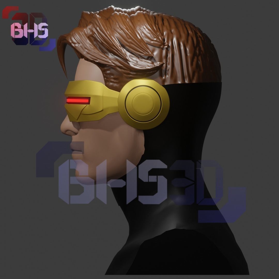 Cyclops Xmen googles 3D 3D print model_5