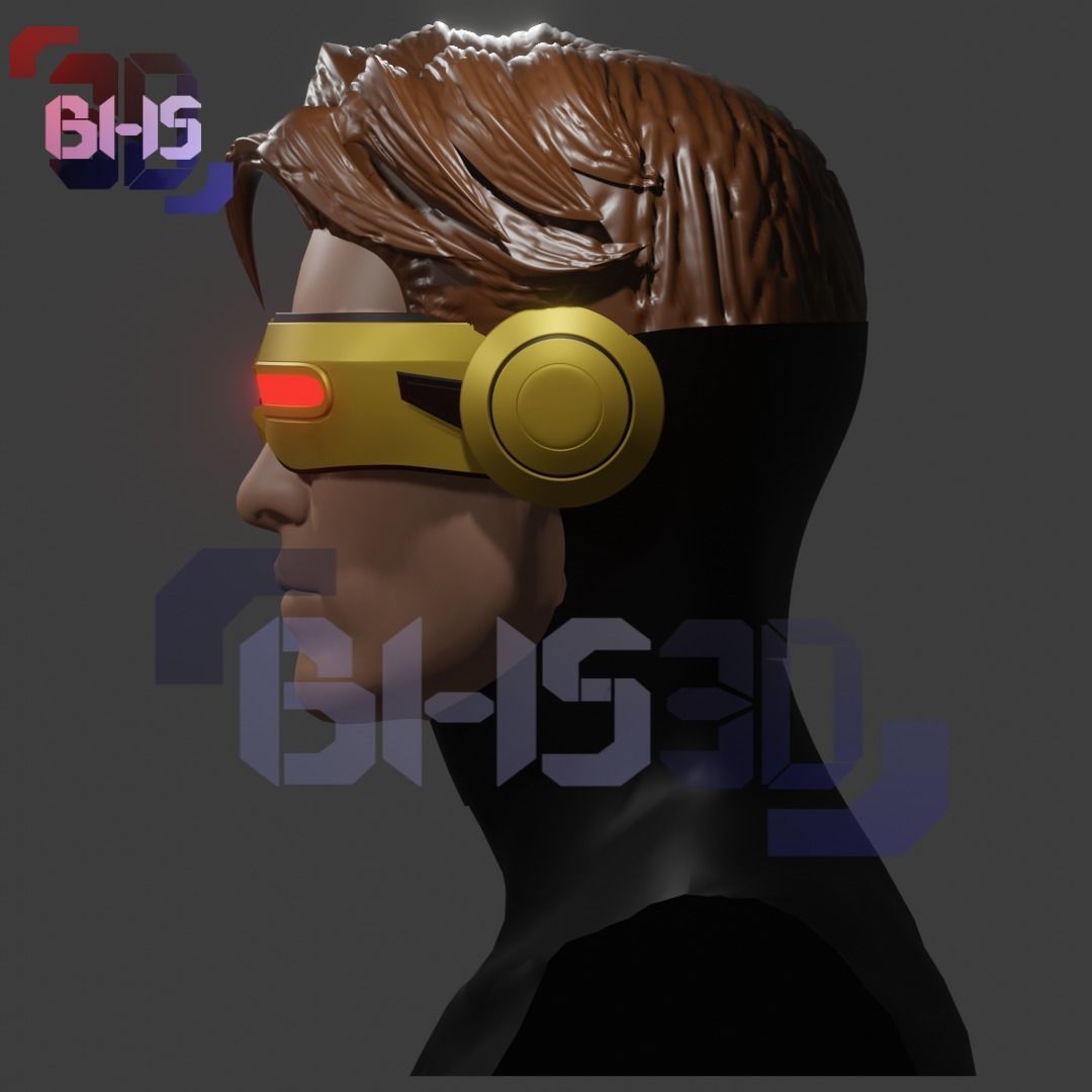 Cyclops Xmen googles 3D 3D print model_4