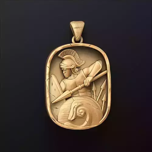 Roman Soldier Pendant