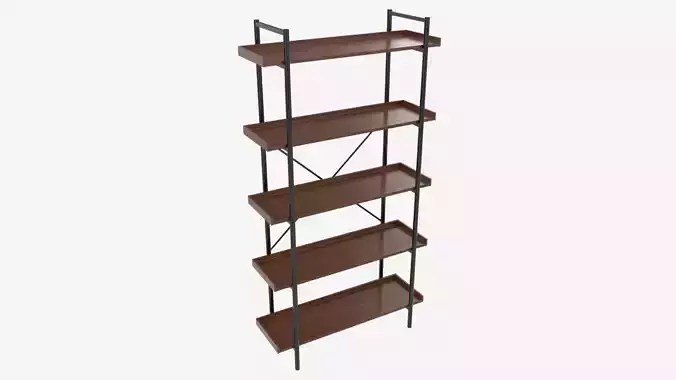 Industrial Bookcase Shelf Walker Edison