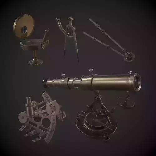 Navigational Equipment Low-poly 3D model