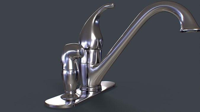 3D model Bathroom Tap VR / AR / low-poly | CGTrader