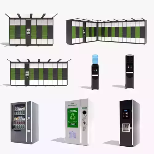 Vending Machines and Parcel Lockers Pack