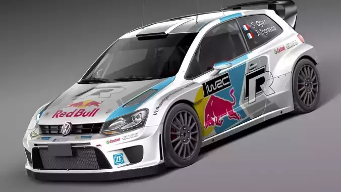 Volkswagen Polo WRC 2014 3D model