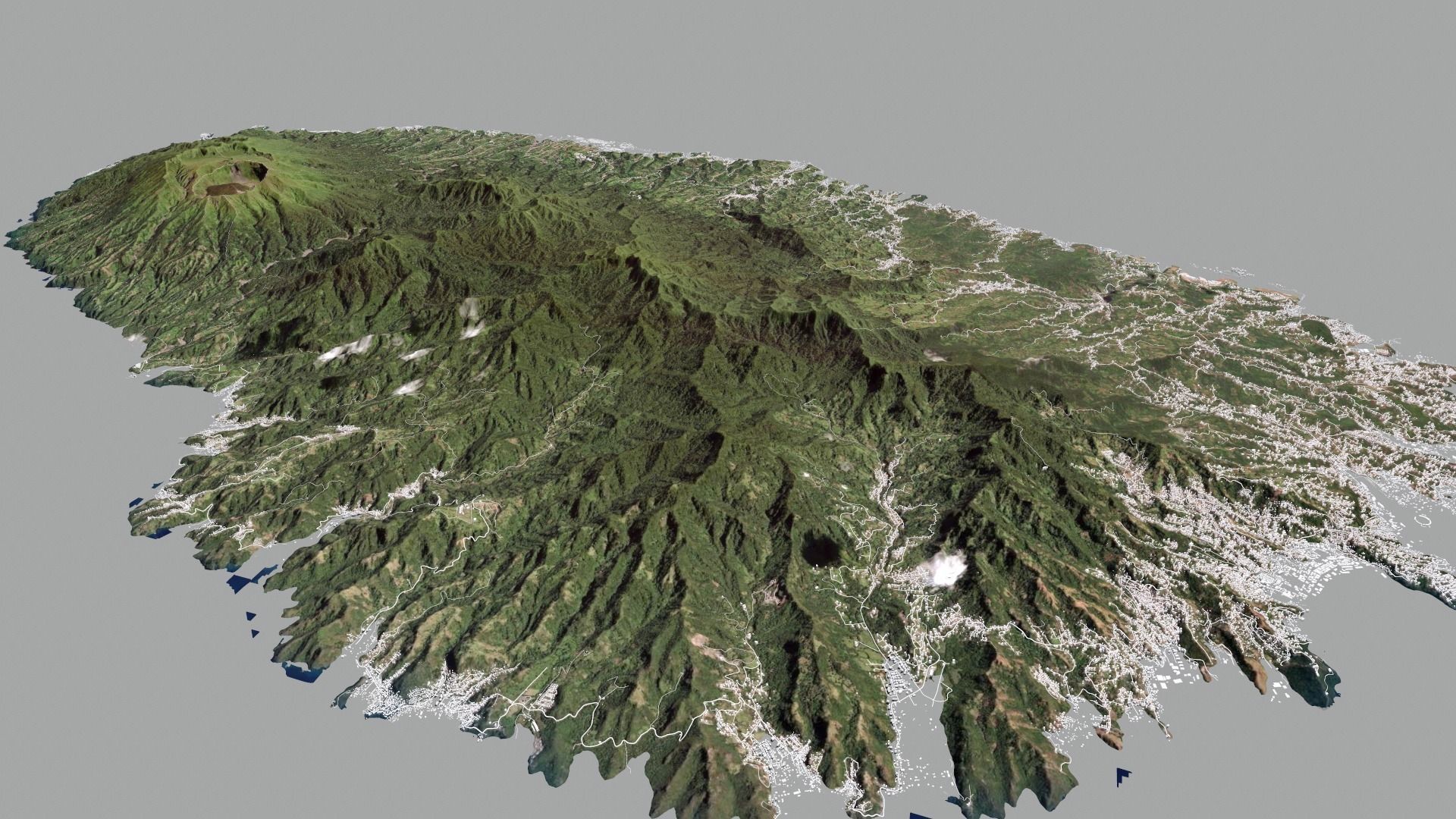 Saint Vincent and the Grenadines Caribbean Sea 3D model_2
