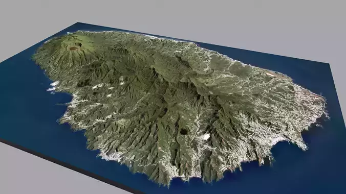 Saint Vincent and the Grenadines Caribbean Sea 3D model