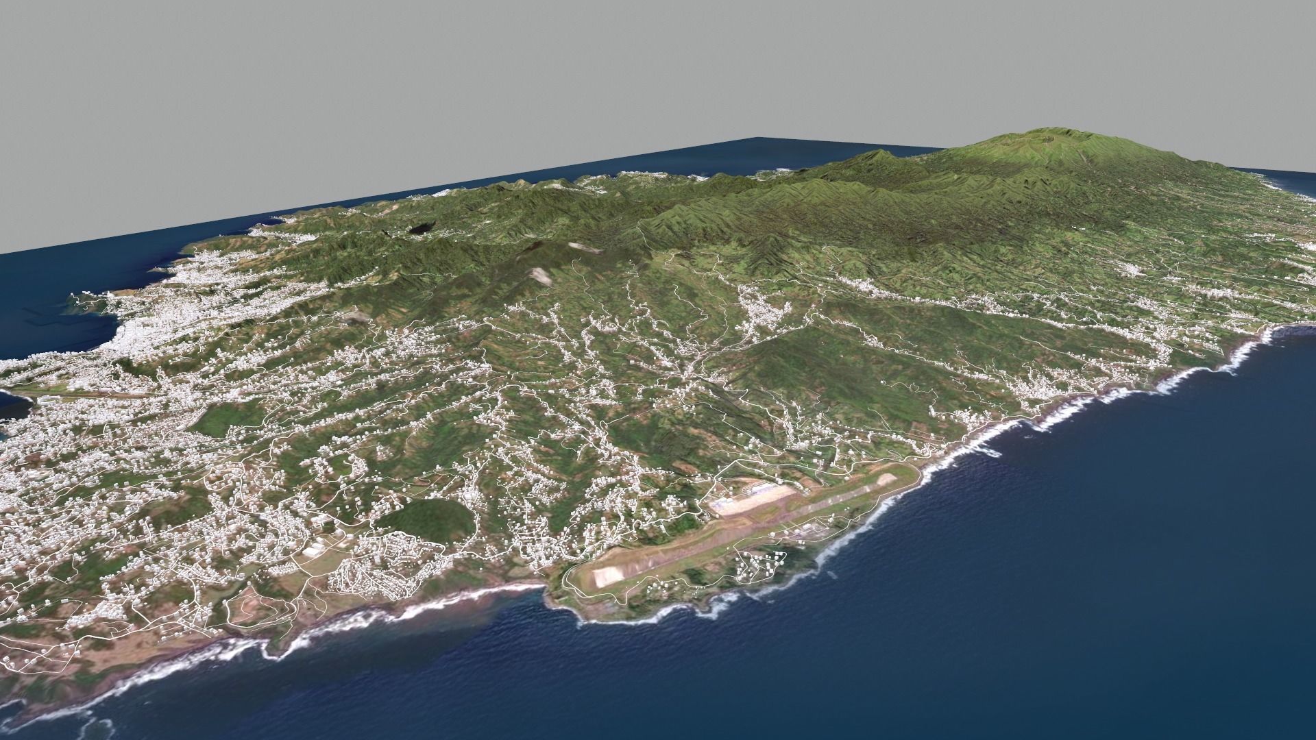 Saint Vincent and the Grenadines Caribbean Sea 3D model_7