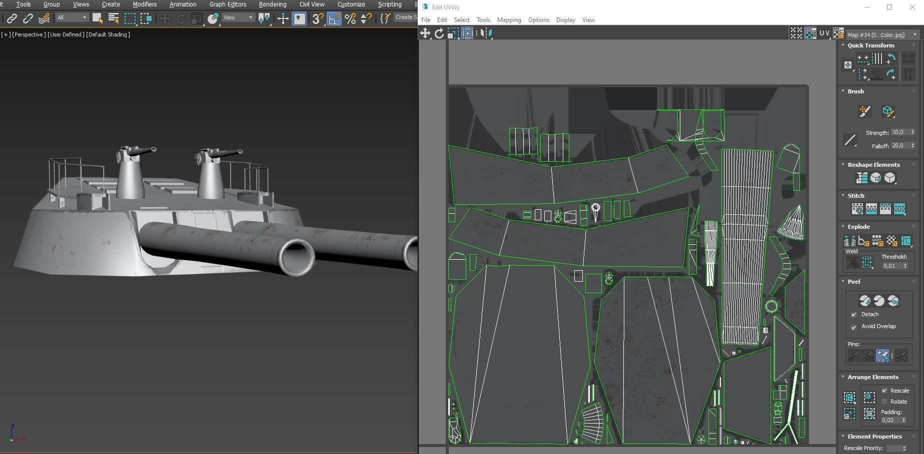 SuperB Warship 3D model_22