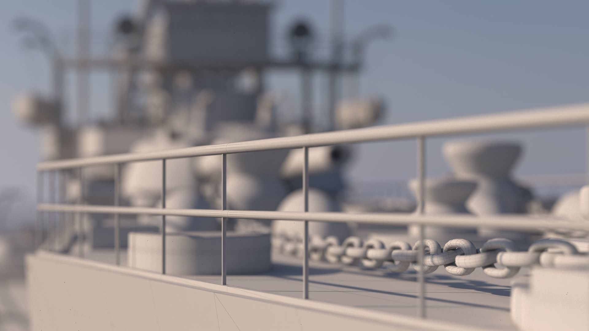 SuperB Warship 3D model_17
