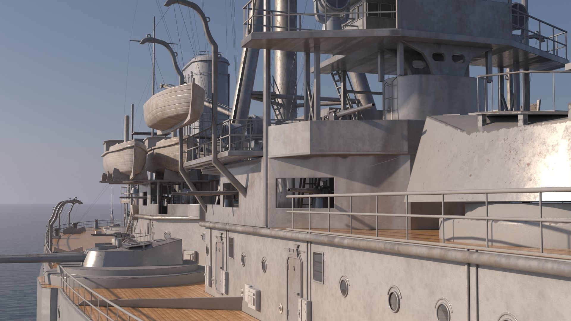SuperB Warship 3D model_20