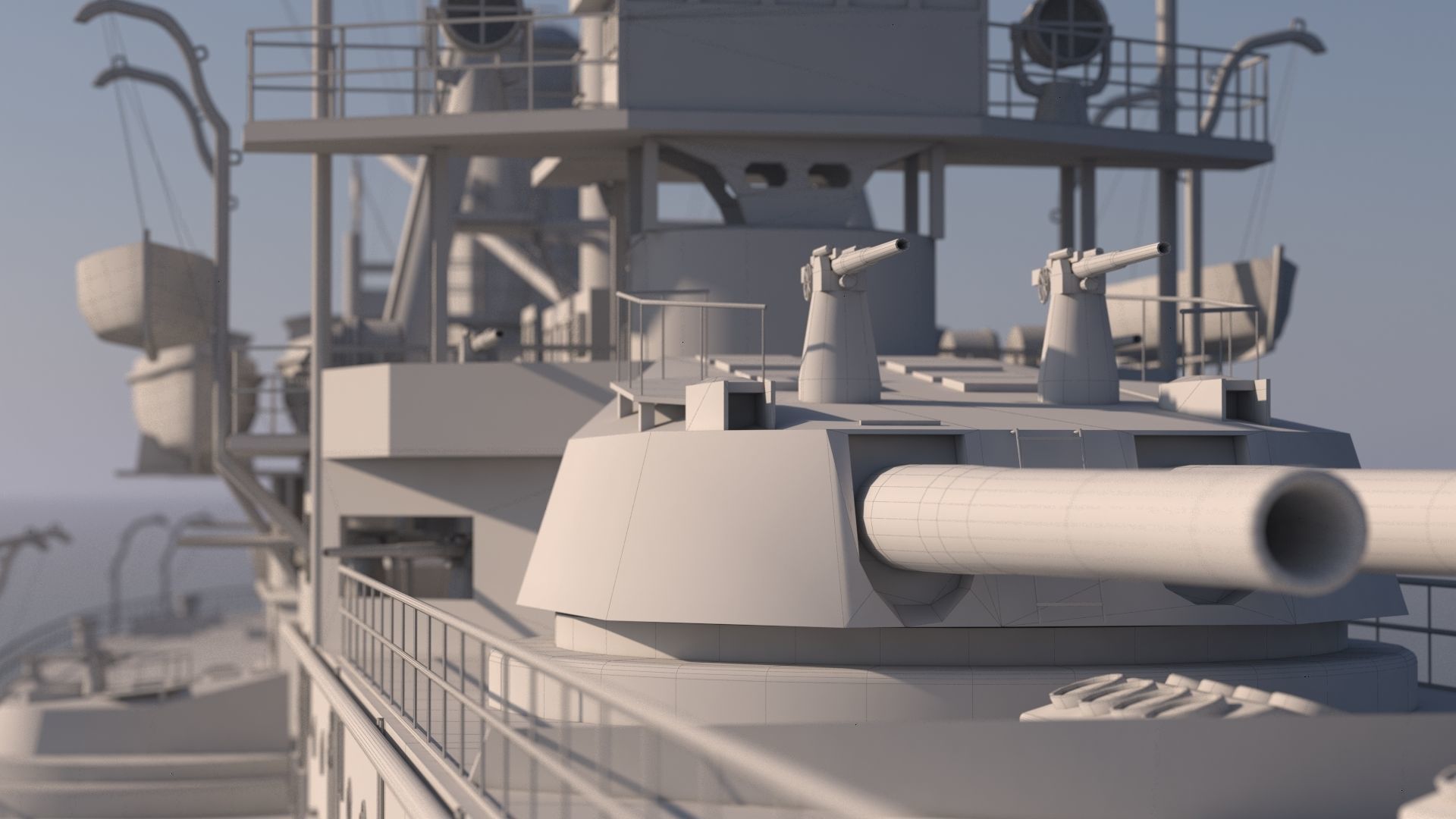 SuperB Warship 3D model_13