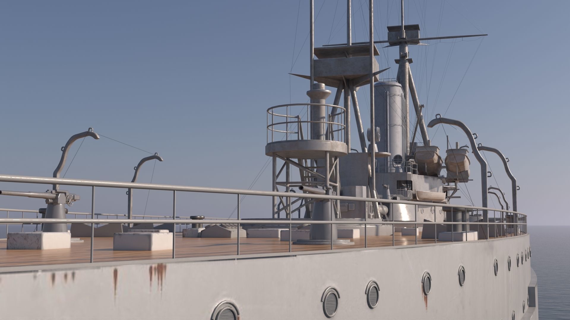 SuperB Warship 3D model_18
