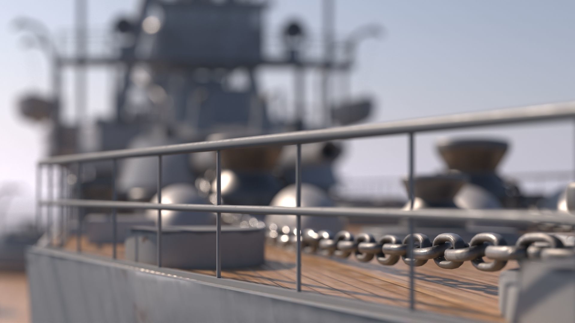 SuperB Warship 3D model_16