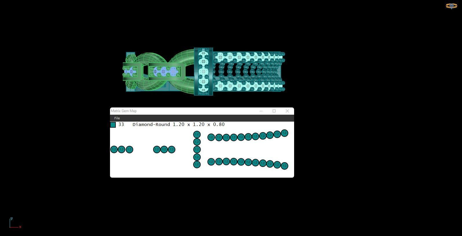 wedding Ring cocktail gemstone printable 026 3D print model_2