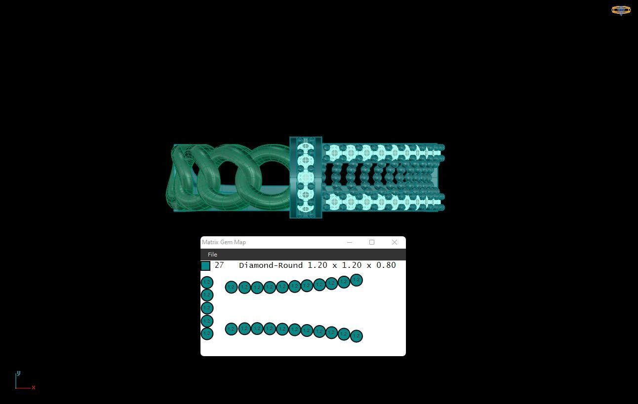 wedding Ring cocktail gemstone printable 031 3D print model_2