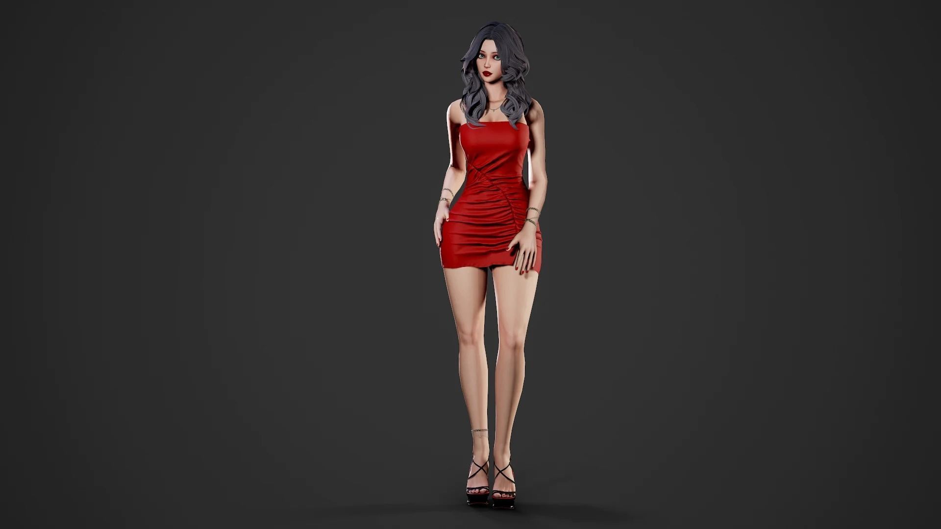 Common Cloth Girls Pack 3D Model Collection_7
