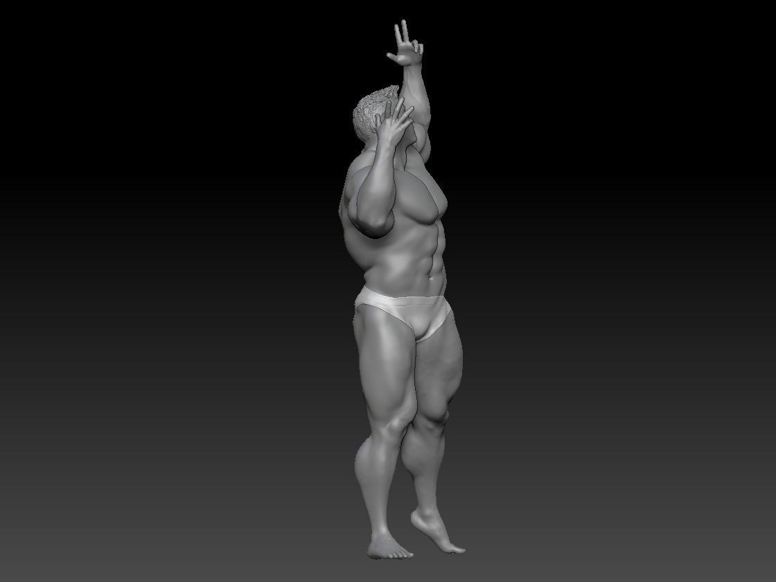 BODYBUILDING MAN 1 3D print model_3