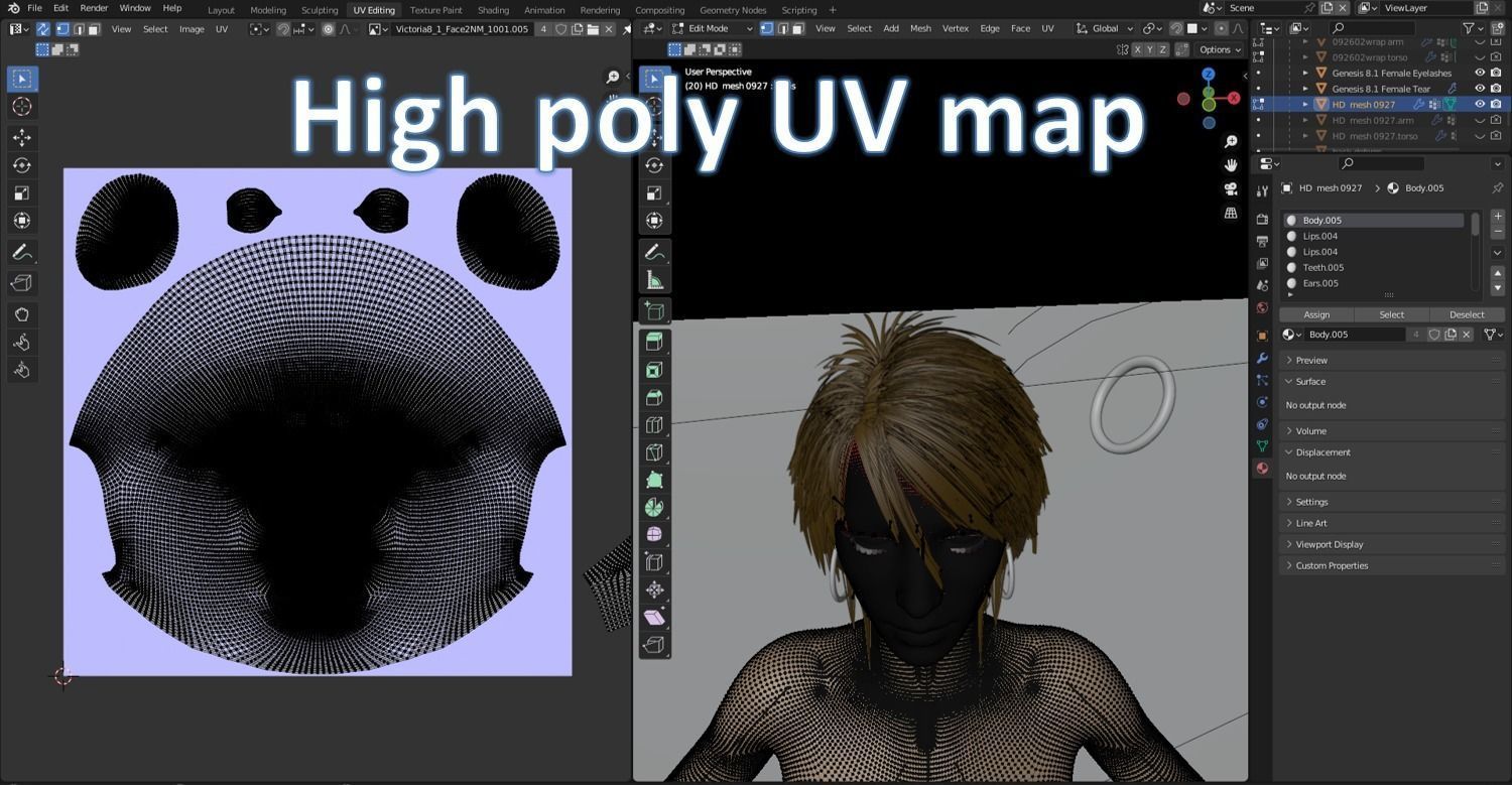 Angle girl kneeling Low-poly 3D model_10
