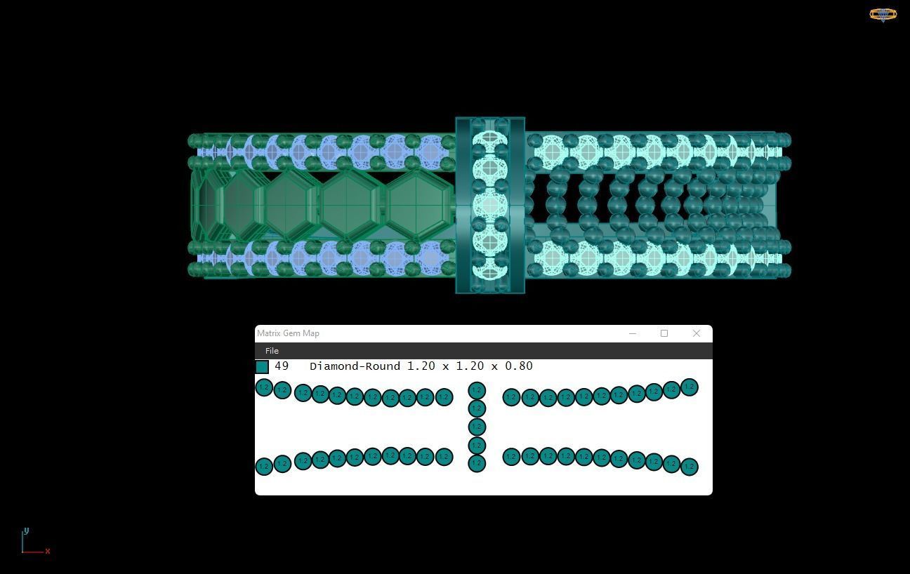wedding Ring cocktail gemstone printable 033 3D print model_2