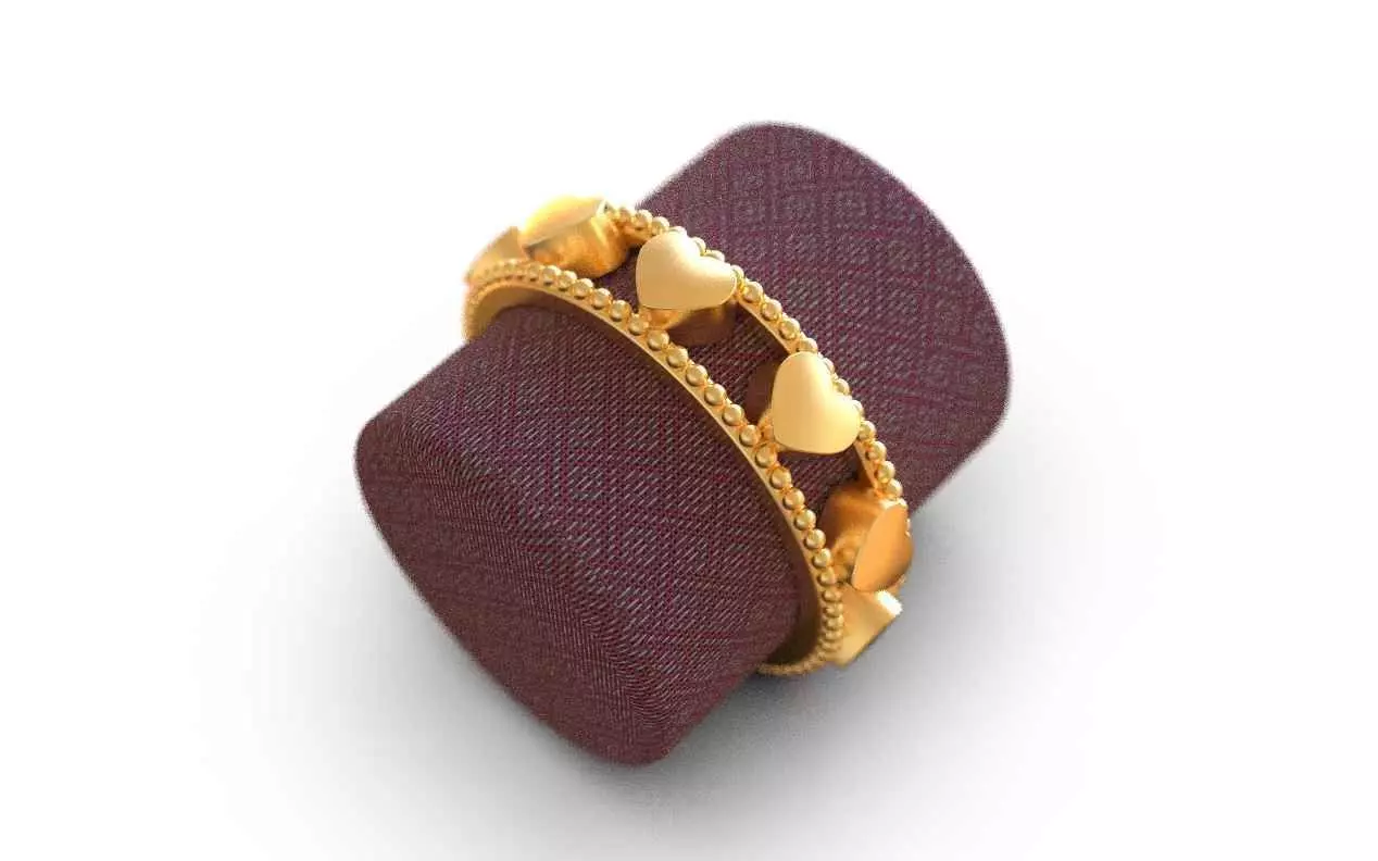 Heart Ring 1 3D print model_0