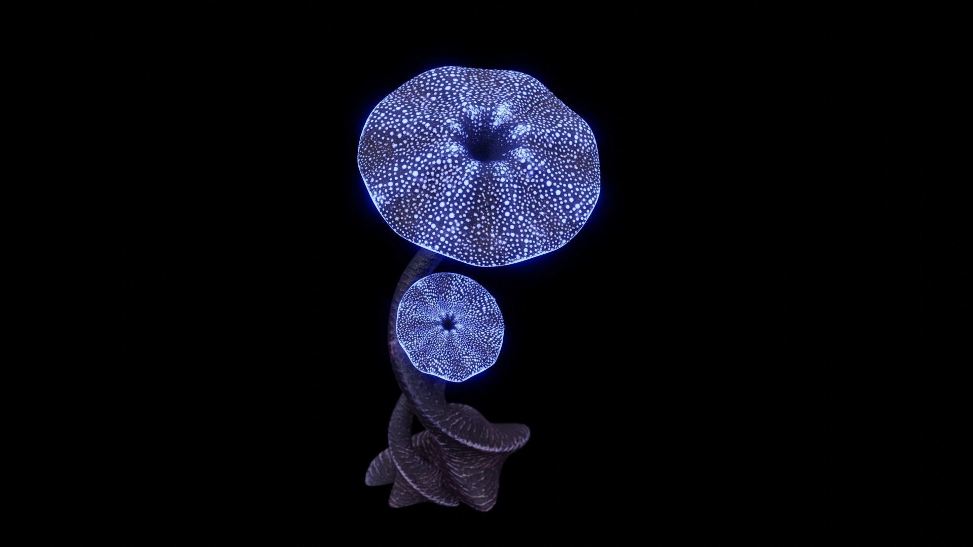 Alien Mushroom Tree Low-poly 3D model_20