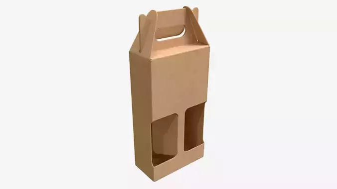 Bottle carboard gable box packaging