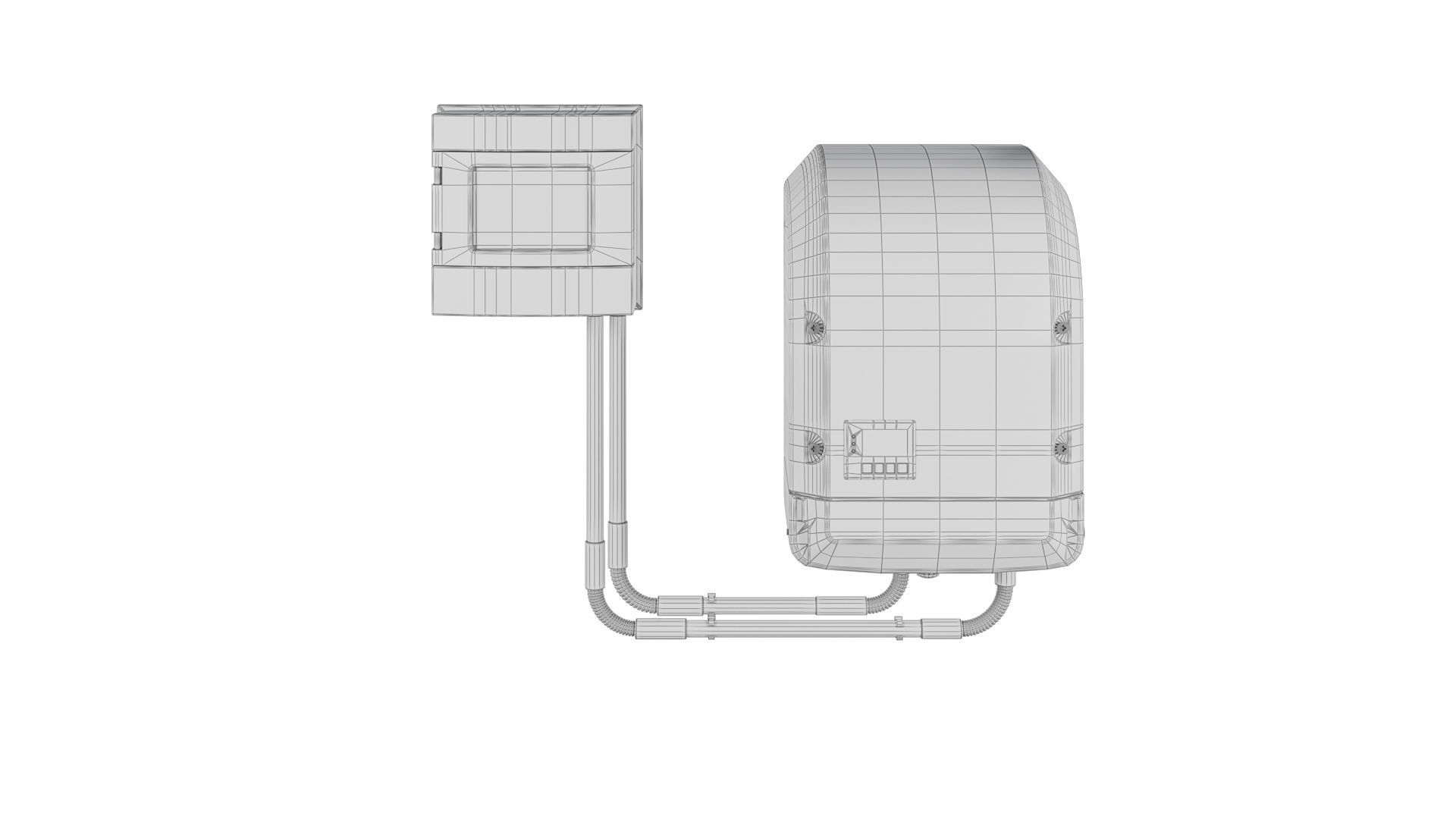 Inverter wall charger 3D model_2