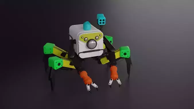 3d Modeled Spiderbot