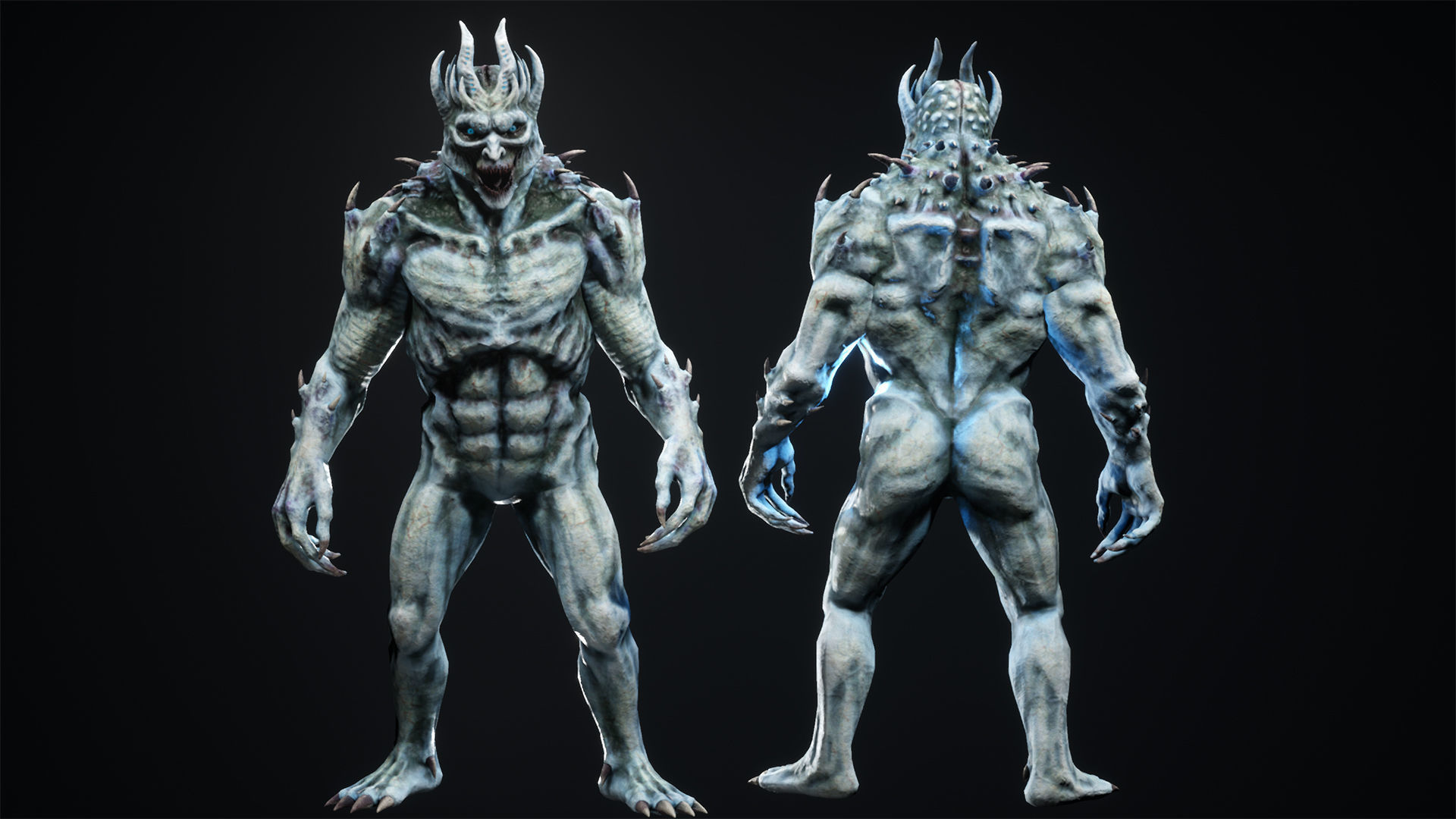 Monster 02 Low-poly 3D model_13