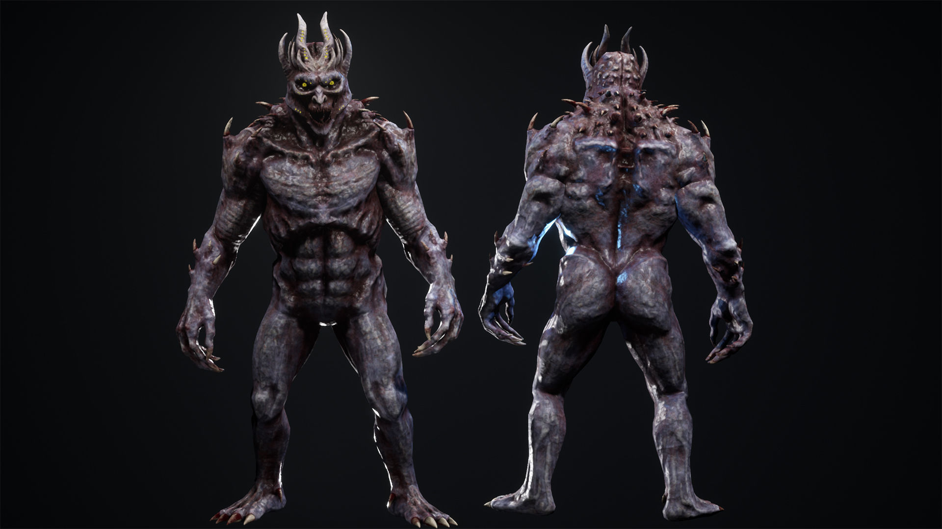 Monster 02 Low-poly 3D model_12