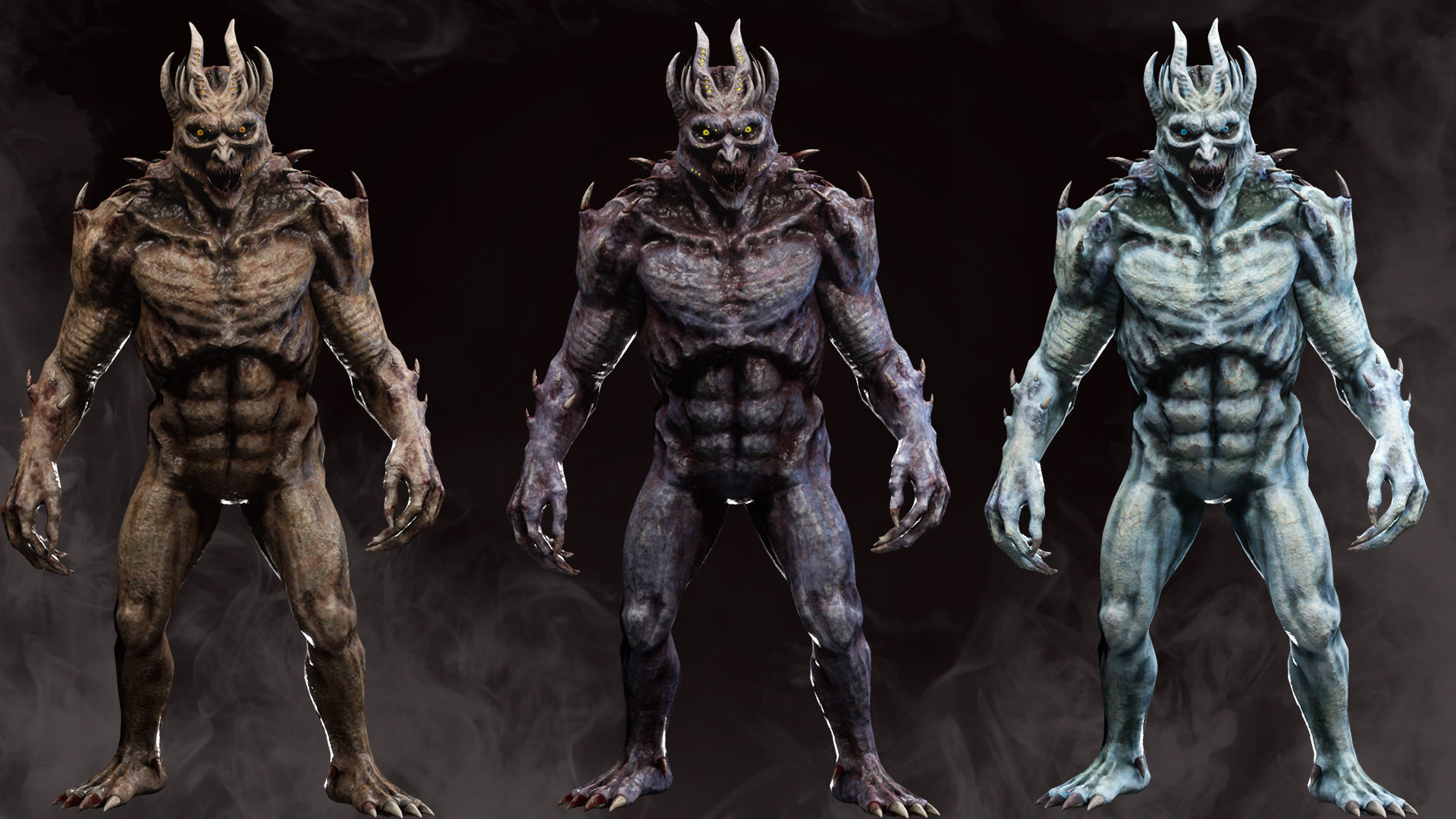 Monster 02 Low-poly 3D model_3