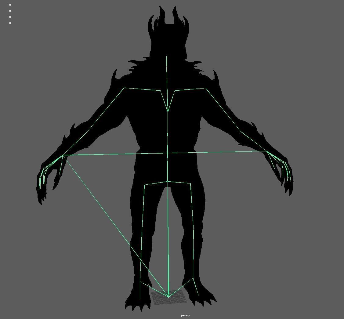 Monster 02 Low-poly 3D model_14