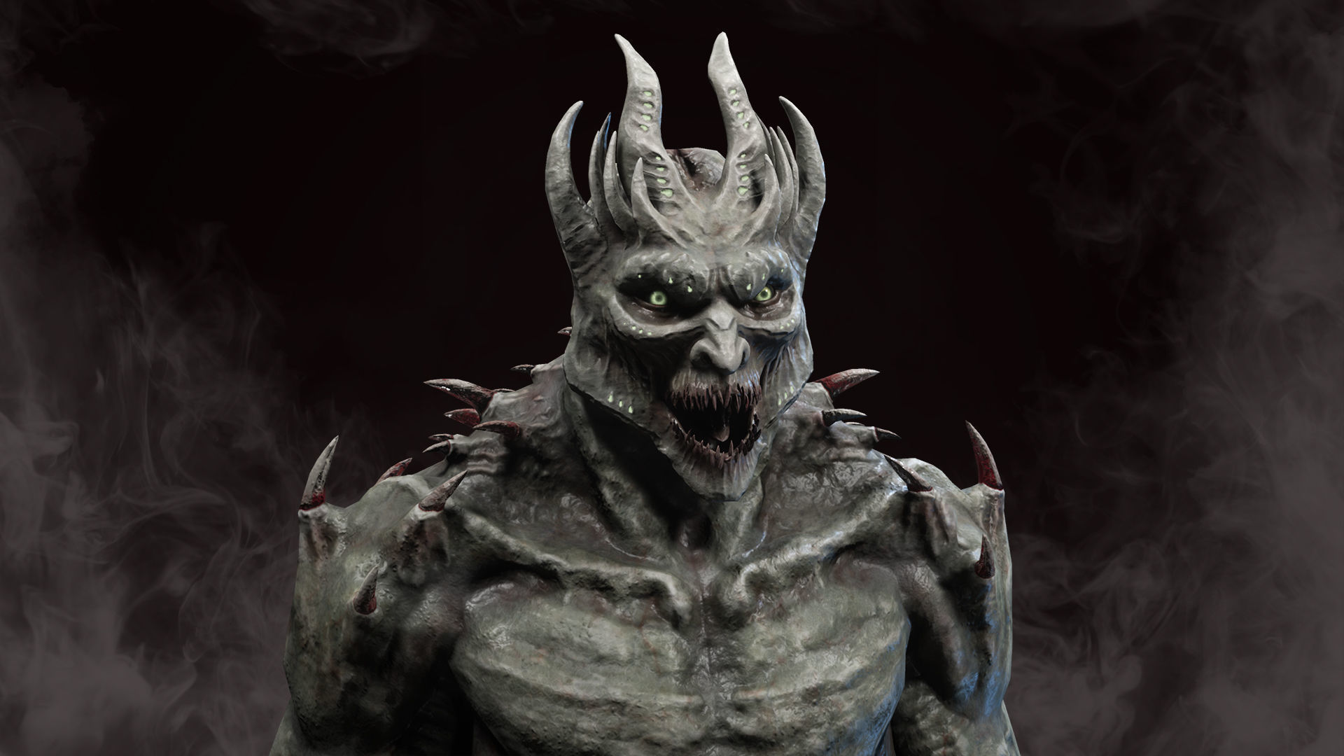 Monster 02 Low-poly 3D model_8