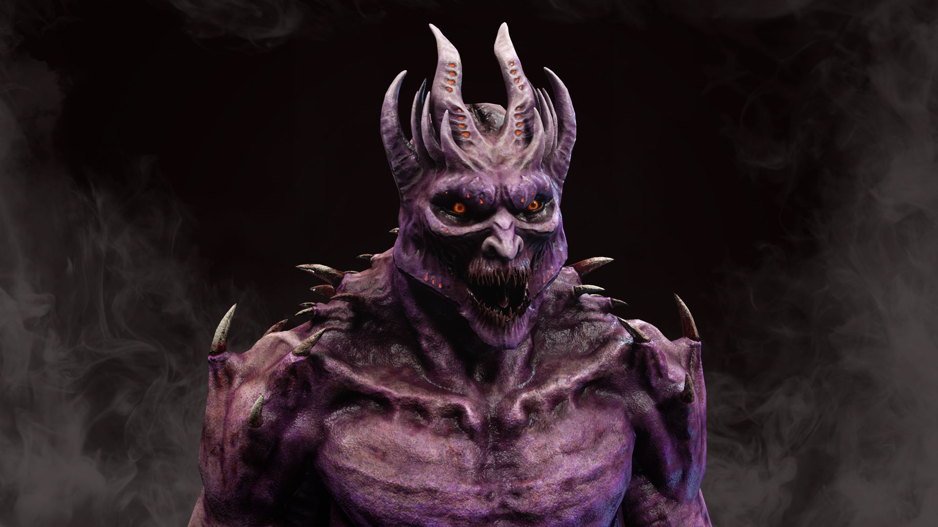 Monster 02 Low-poly 3D model_6