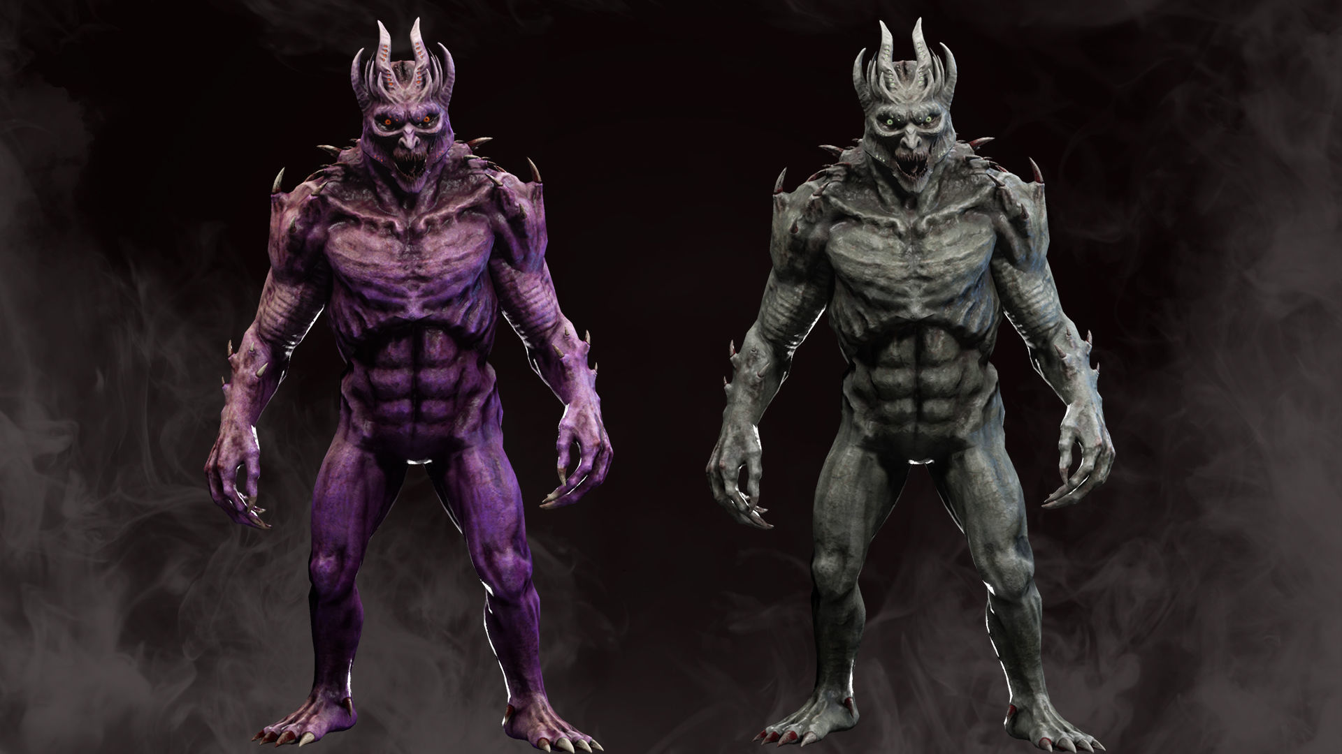 Monster 02 Low-poly 3D model_4