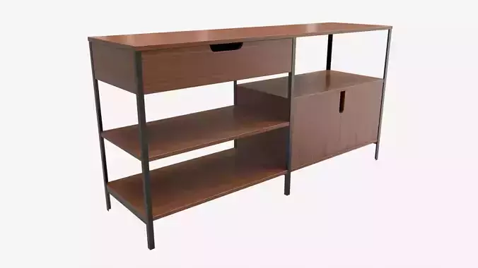 Cabinet Drawer Bookshelf Walker Edison