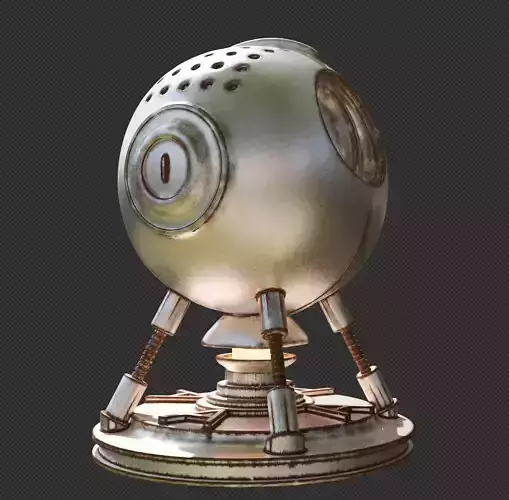 Blender smart material Rusty and metallic edges 