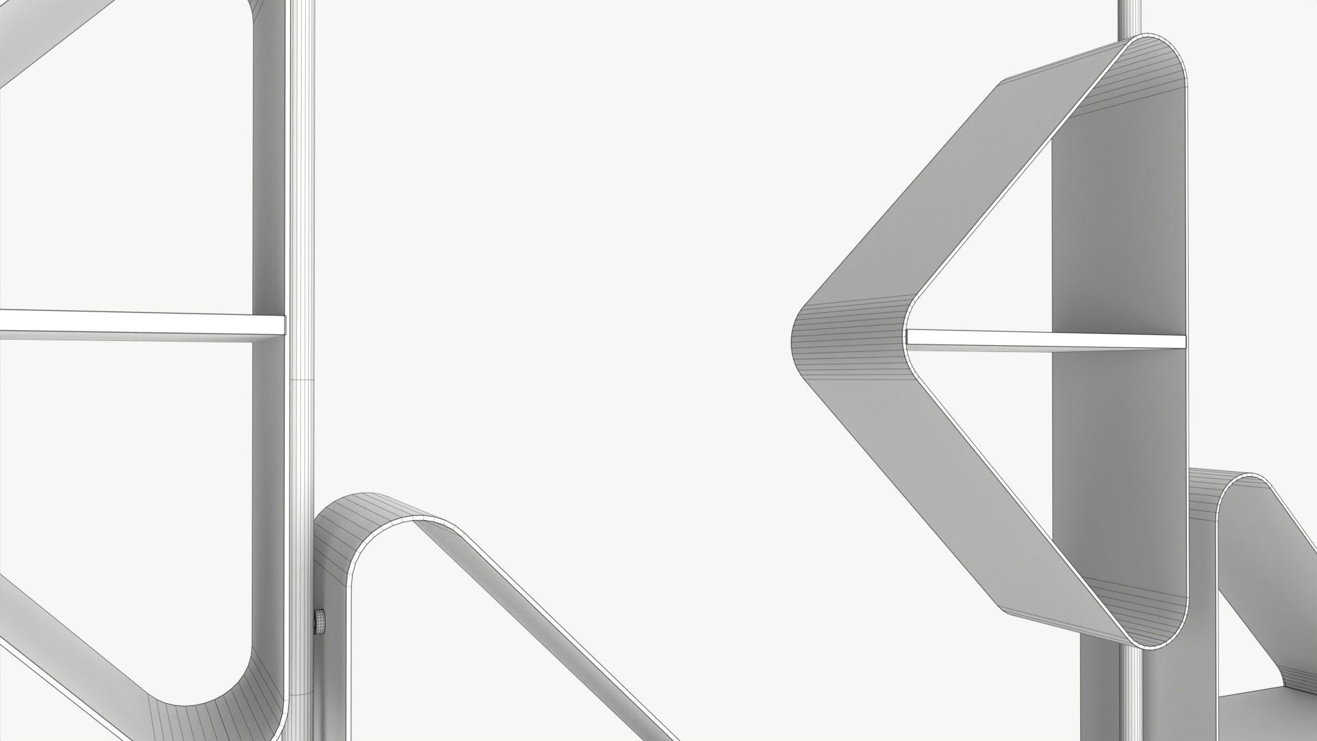 Cattelan Spinnaker bookcase 01 3D model_5