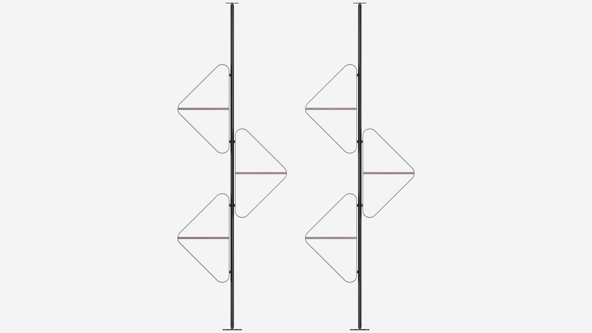Cattelan Spinnaker bookcase 01 3D model_4