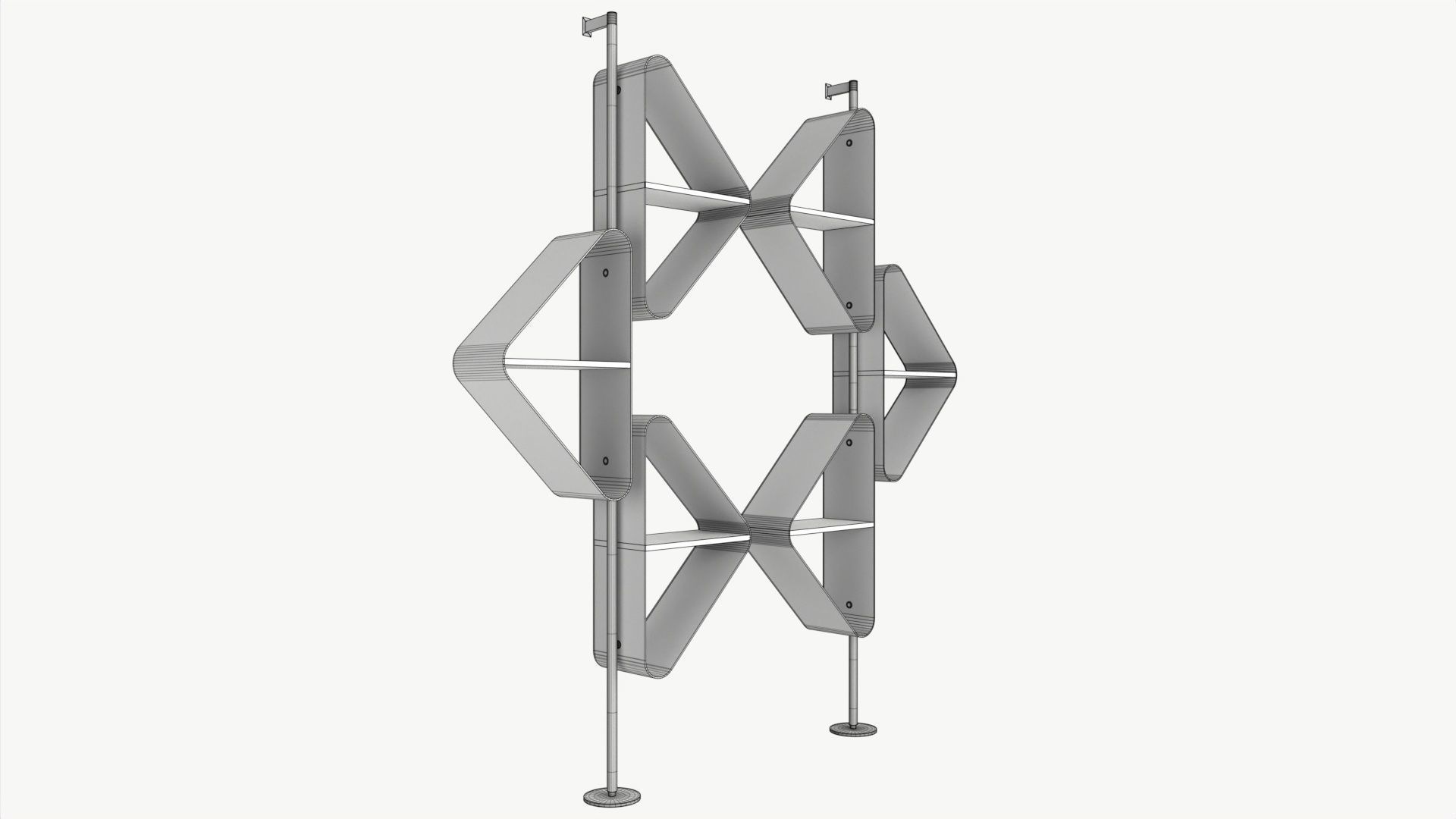 Cattelan Spinnaker bookcase 02 3D model_5