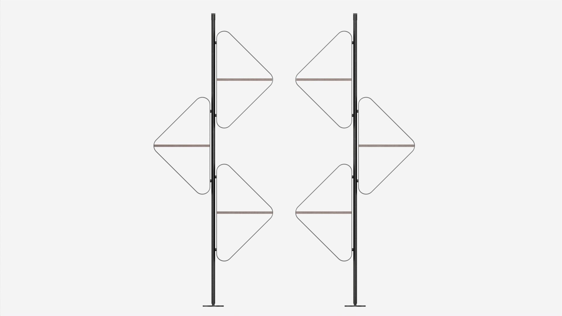 Cattelan Spinnaker bookcase 02 3D model_4