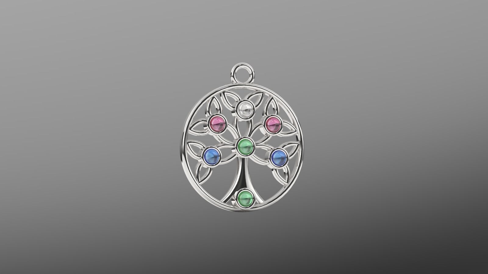 tree life pendant 3D print model_1