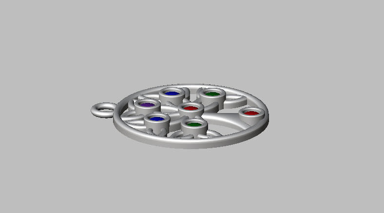 tree life pendant 3D print model_5