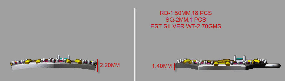 om diamond pendant 3D print model_9