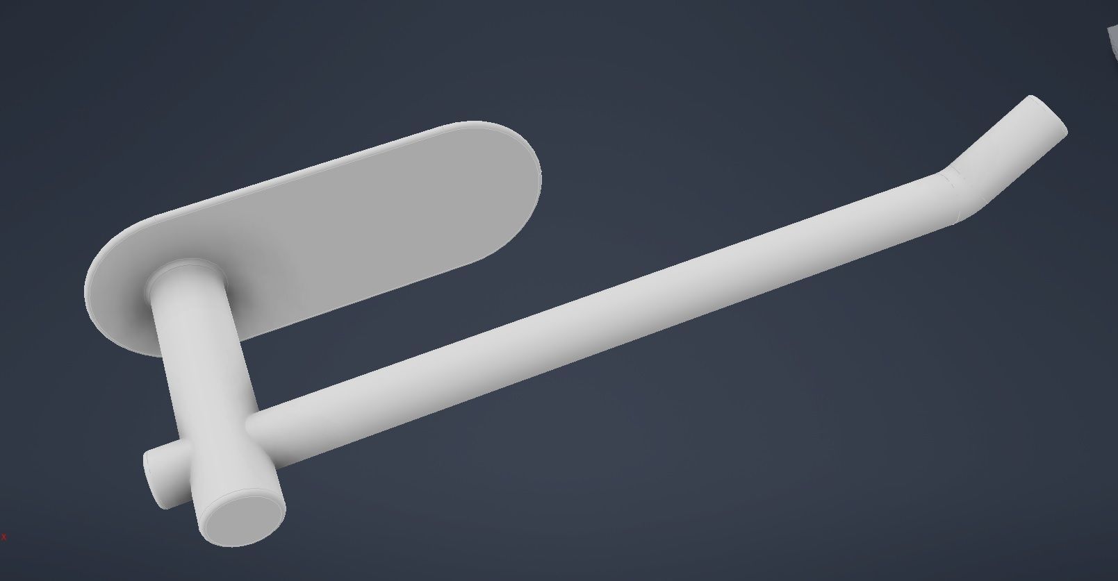 Towel Holder 05 Free low-poly 3D model_12