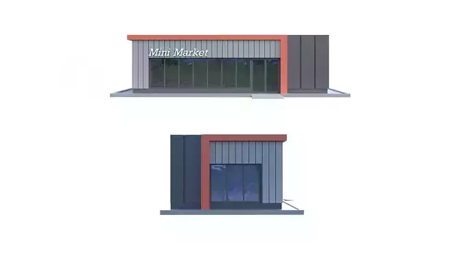 MODERN SHOP 3D model