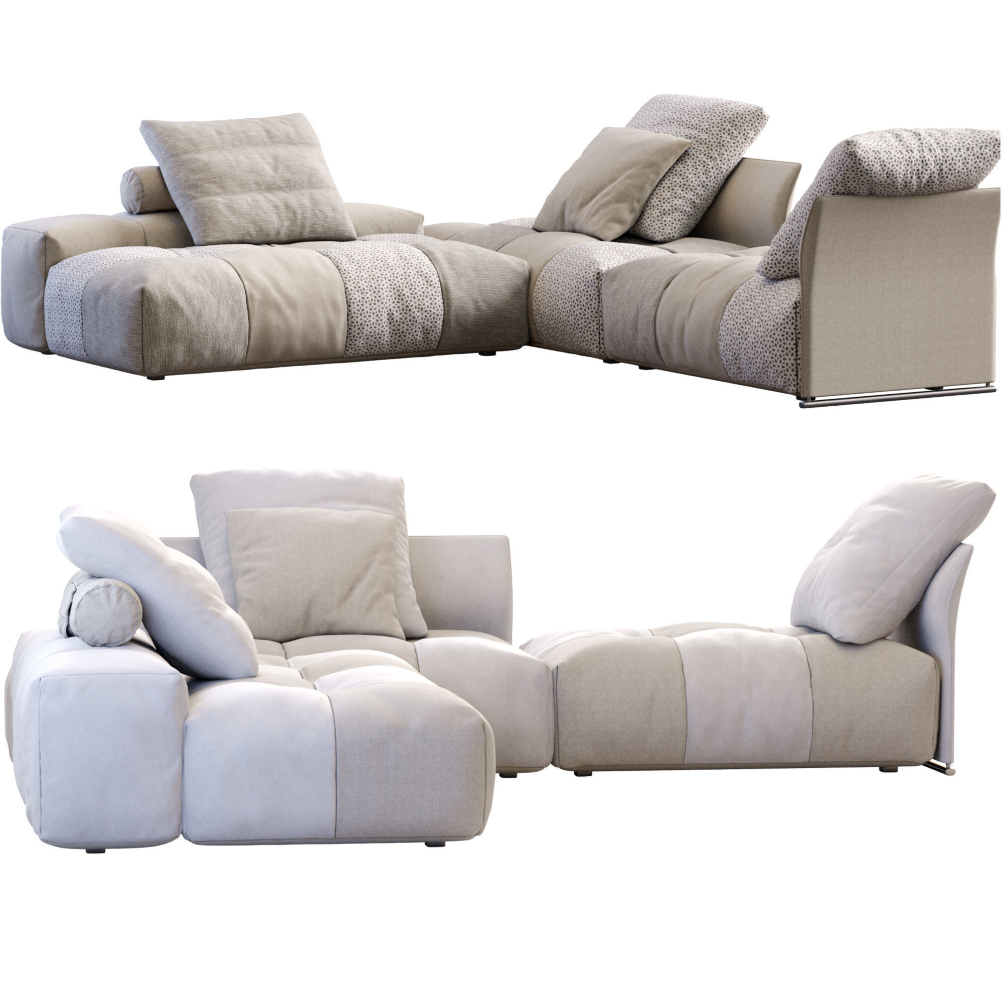 Sofa Pixel By Saba 3D model_8