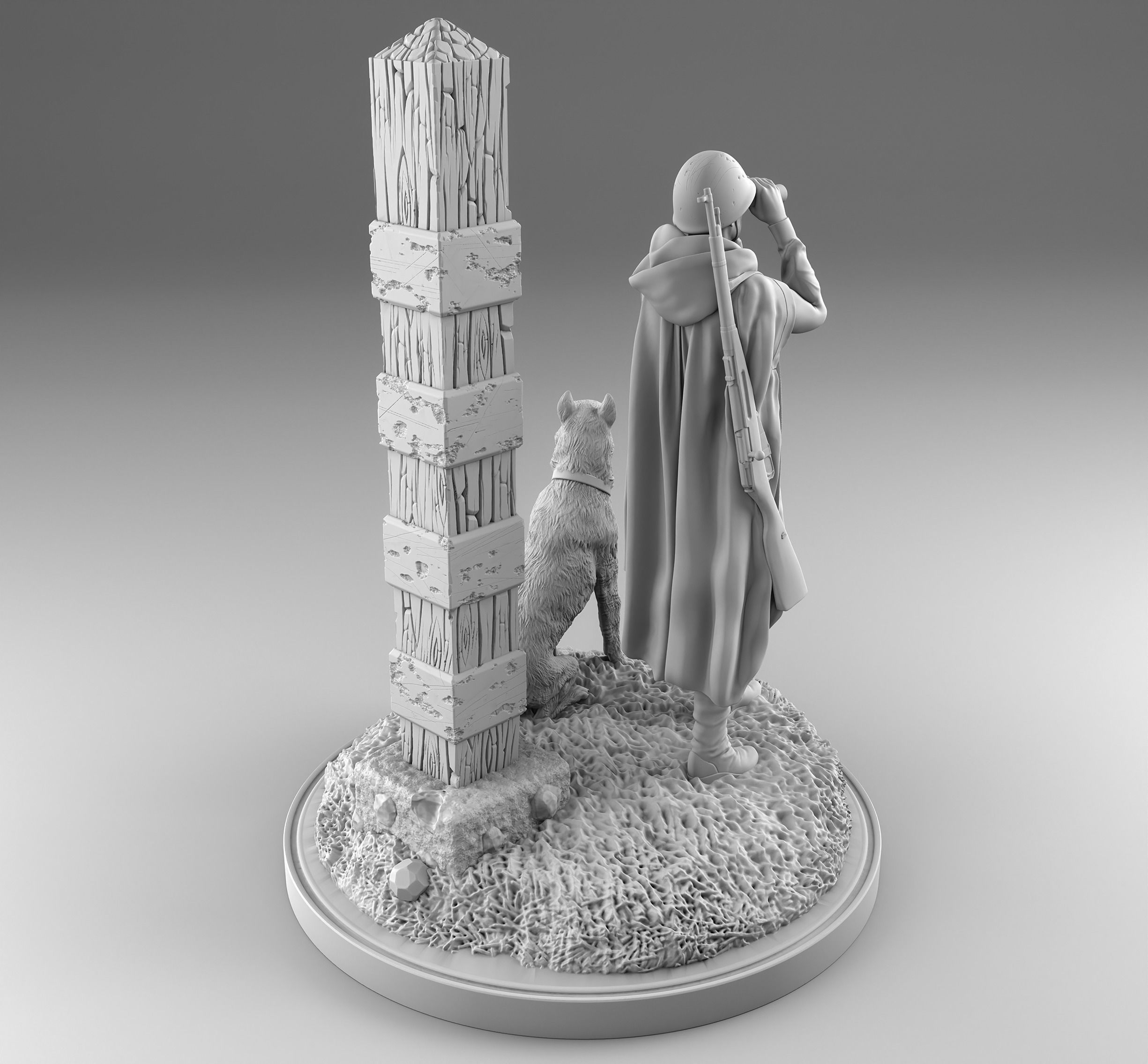 Soviet Border Guard 3D print model_2