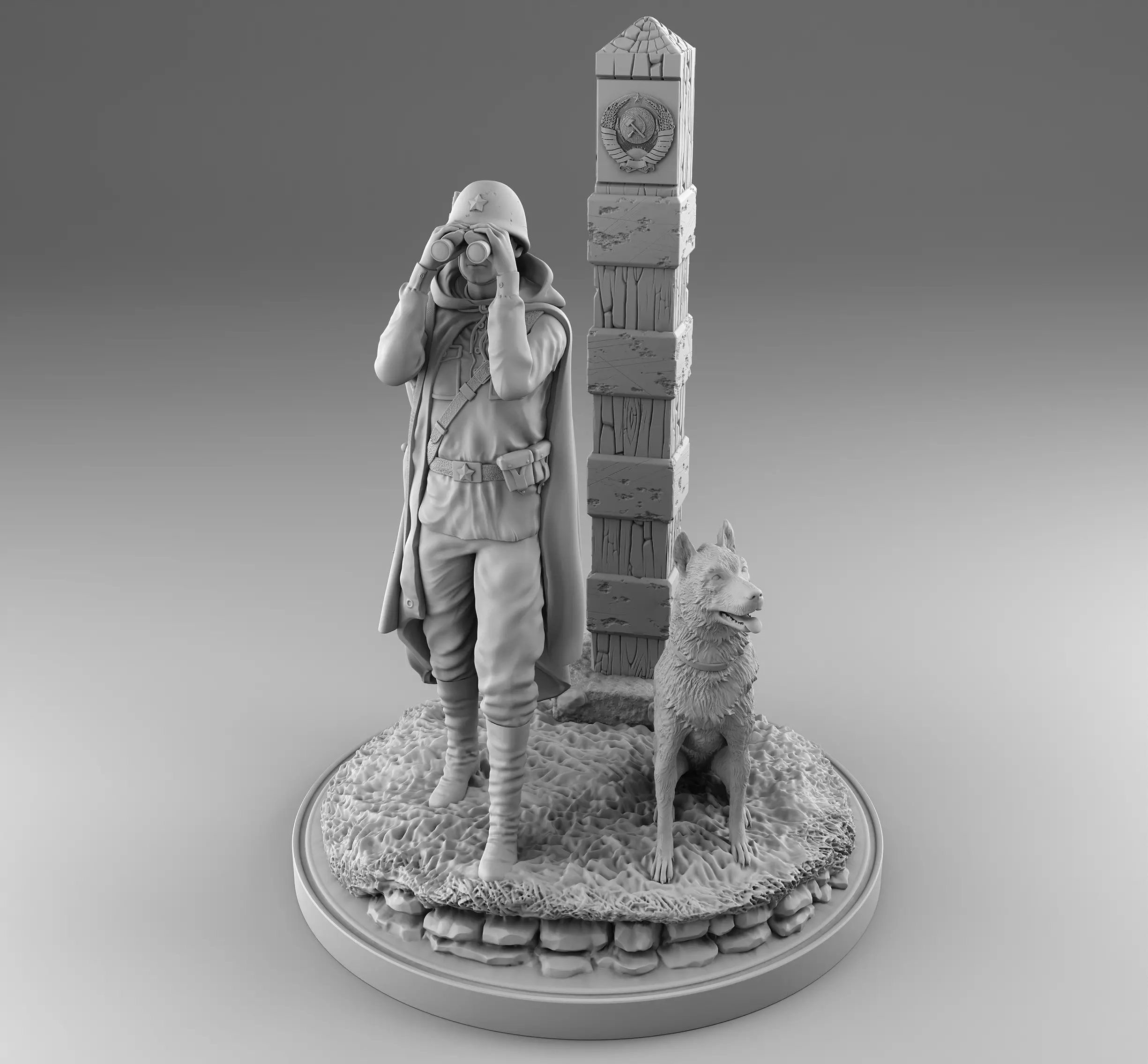 Soviet Border Guard 3D print model_0