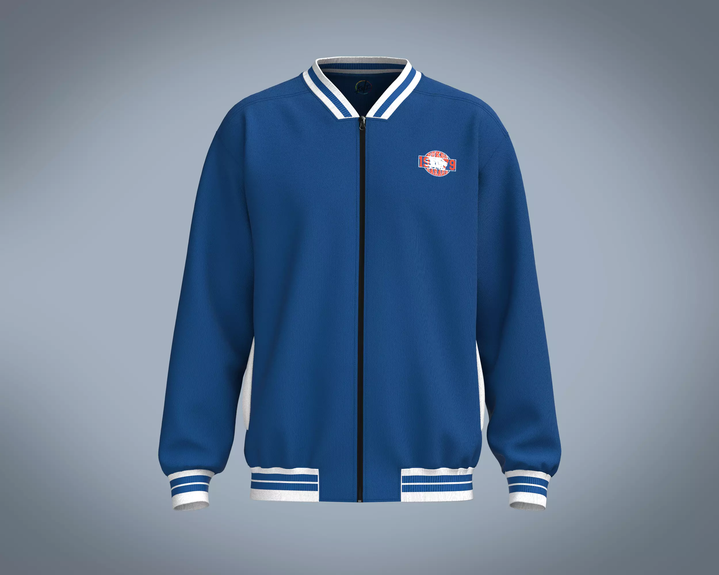 Knit Blue Jacket 3D model